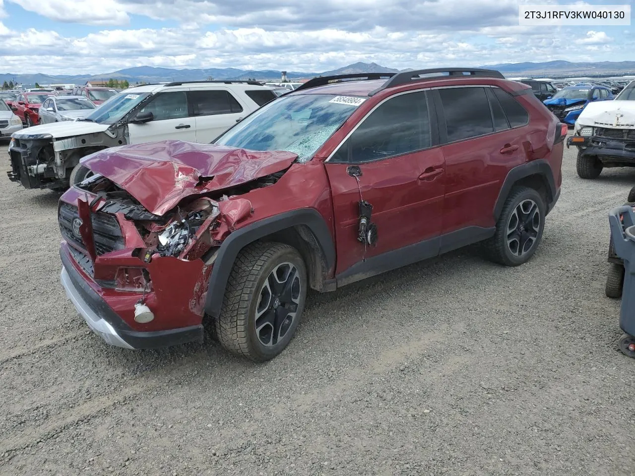 2019 Toyota Rav4 Adventure VIN: 2T3J1RFV3KW040130 Lot: 56548984