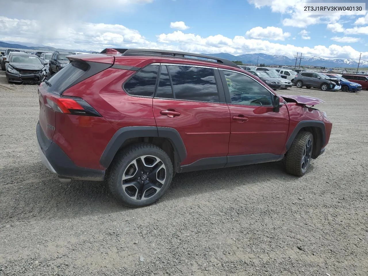 2019 Toyota Rav4 Adventure VIN: 2T3J1RFV3KW040130 Lot: 56548984