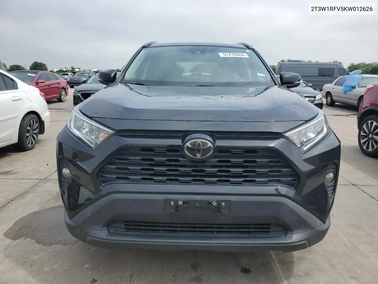 2019 Toyota Rav4 Xle VIN: 2T3W1RFV5KW012626 Lot: 57470404