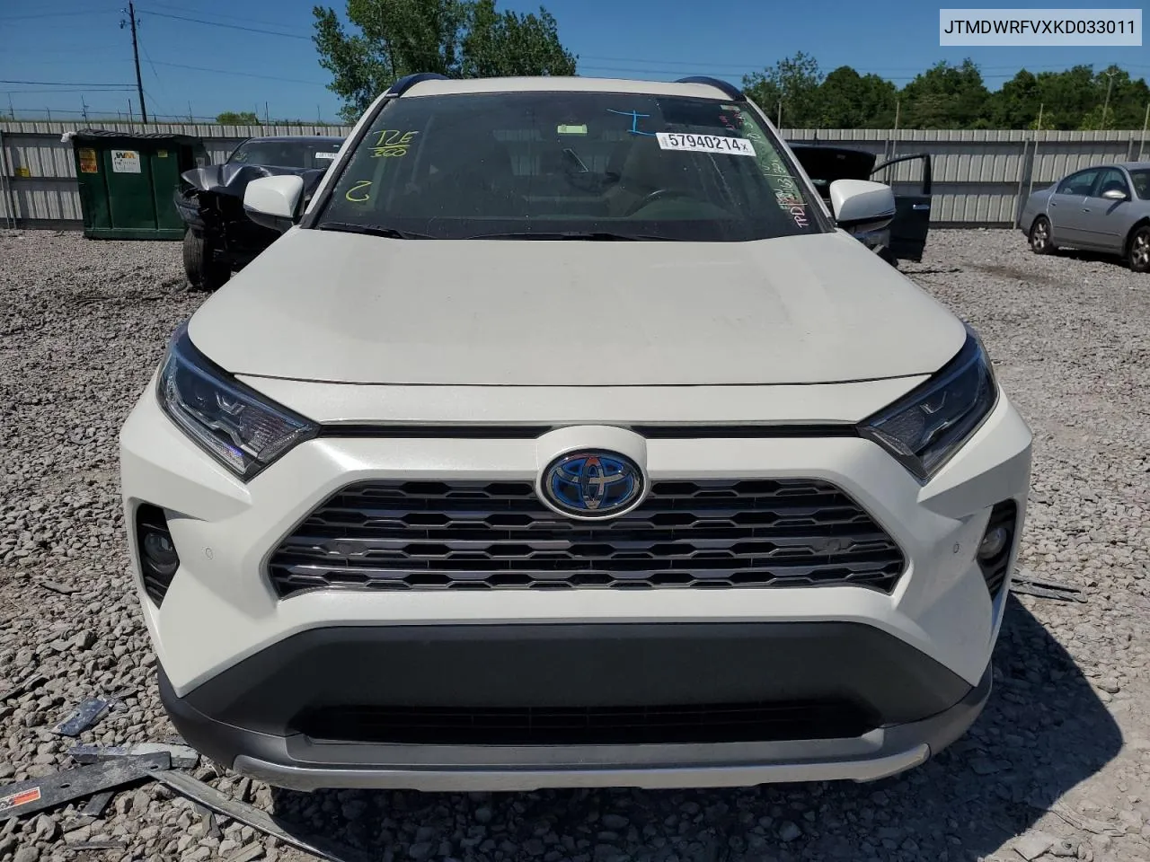 2019 Toyota Rav4 Limited VIN: JTMDWRFVXKD033011 Lot: 57940214