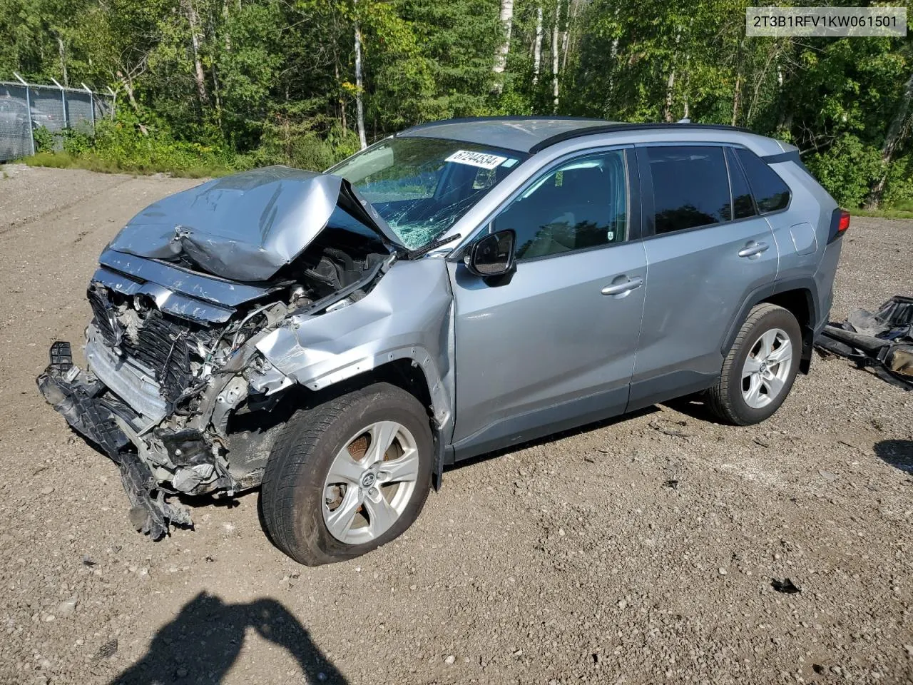 2019 Toyota Rav4 Le VIN: 2T3B1RFV1KW061501 Lot: 67244534