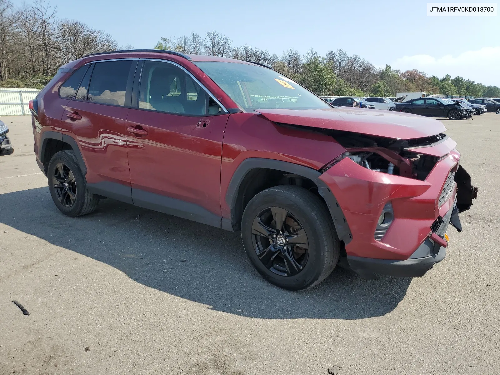 2019 Toyota Rav4 Xle Premium VIN: JTMA1RFV0KD018700 Lot: 68890134