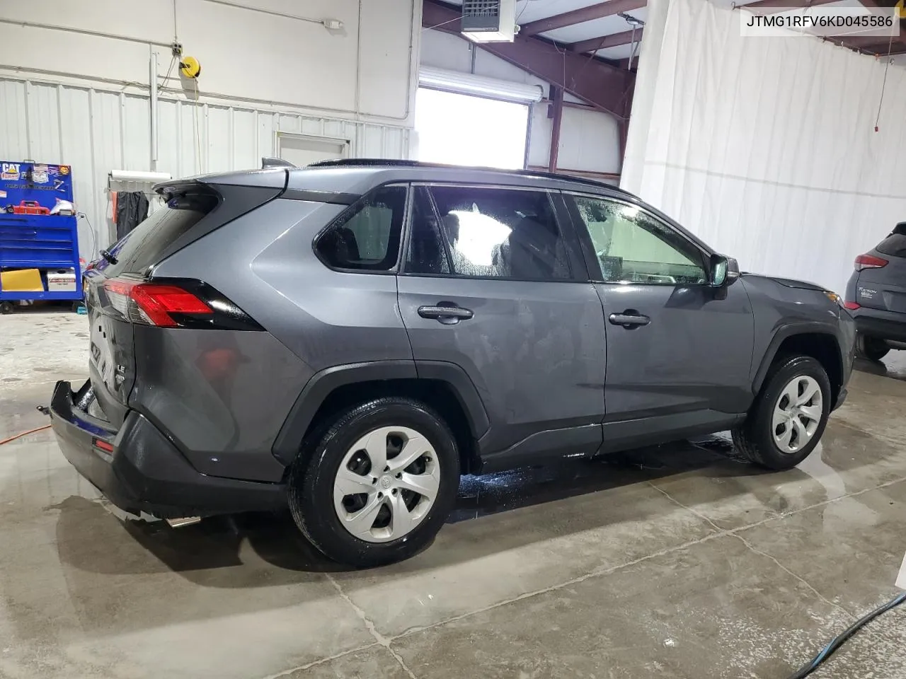 2019 Toyota Rav4 Le VIN: JTMG1RFV6KD045586 Lot: 70978914