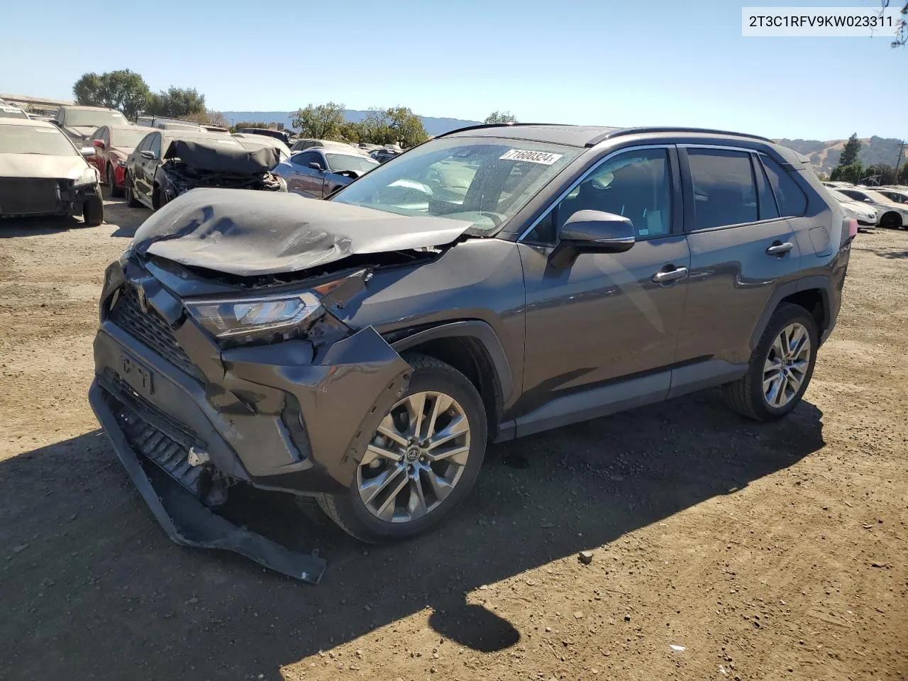 2019 Toyota Rav4 Xle Premium VIN: 2T3C1RFV9KW023311 Lot: 71600324