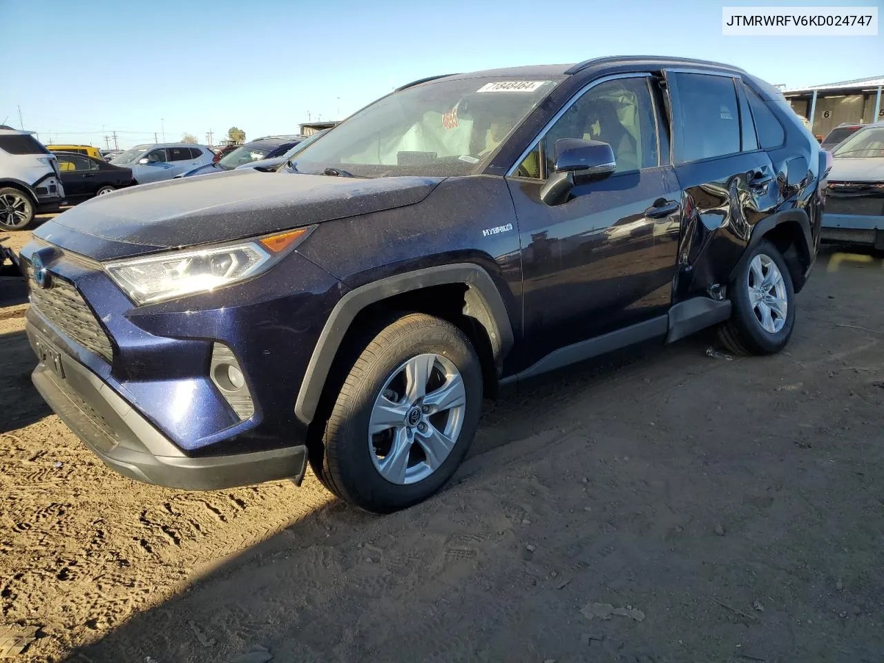 JTMRWRFV6KD024747 2019 Toyota Rav4 Xle