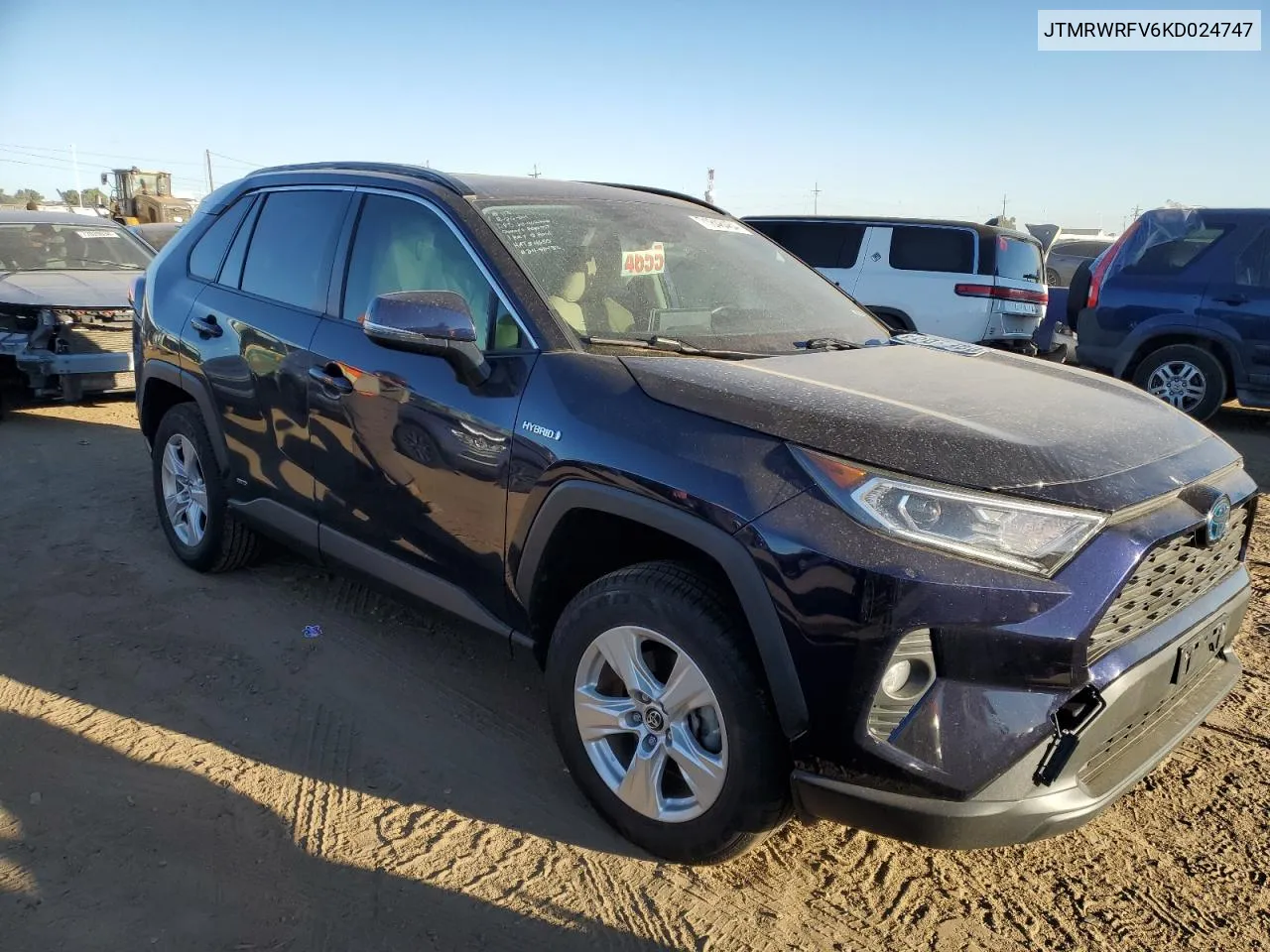 JTMRWRFV6KD024747 2019 Toyota Rav4 Xle