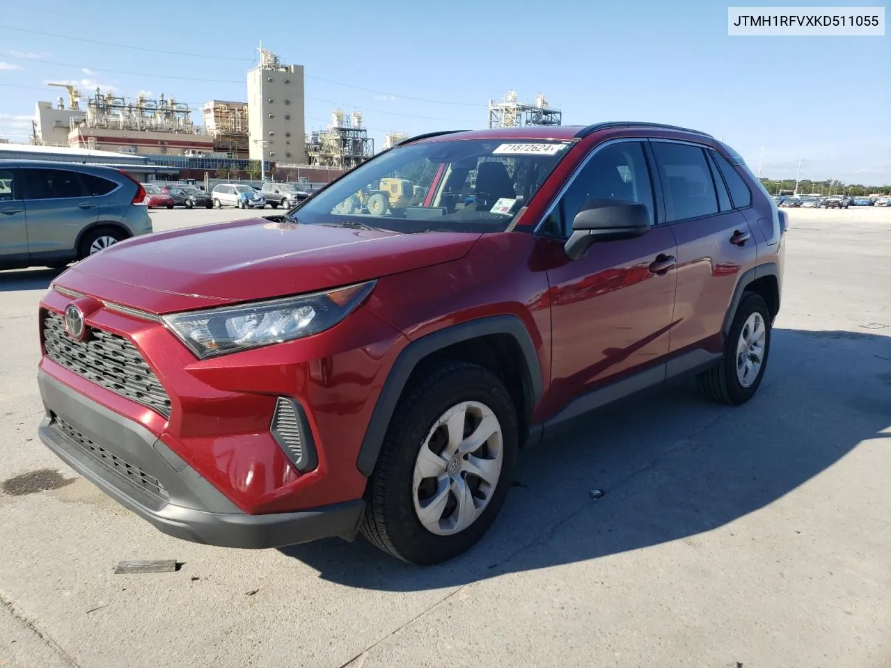 JTMH1RFVXKD511055 2019 Toyota Rav4 Le