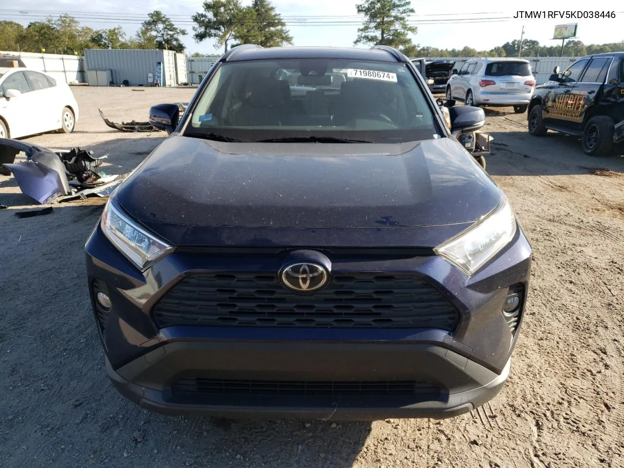 JTMW1RFV5KD038446 2019 Toyota Rav4 Xle