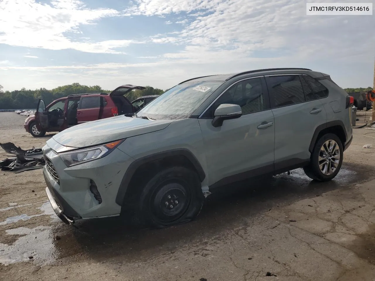 2019 Toyota Rav4 Xle Premium VIN: JTMC1RFV3KD514616 Lot: 72254734