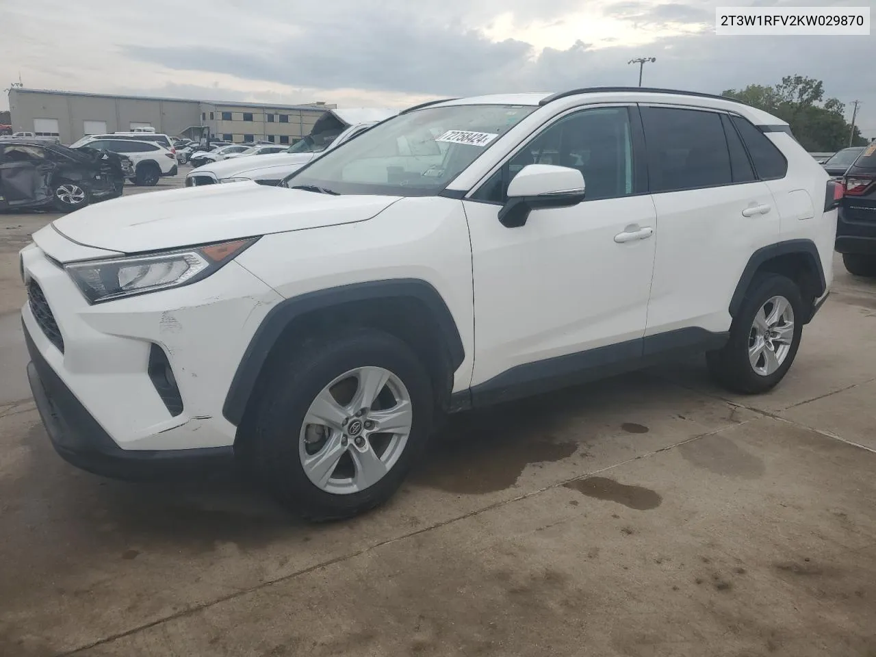 2019 Toyota Rav4 Xle VIN: 2T3W1RFV2KW029870 Lot: 72758424