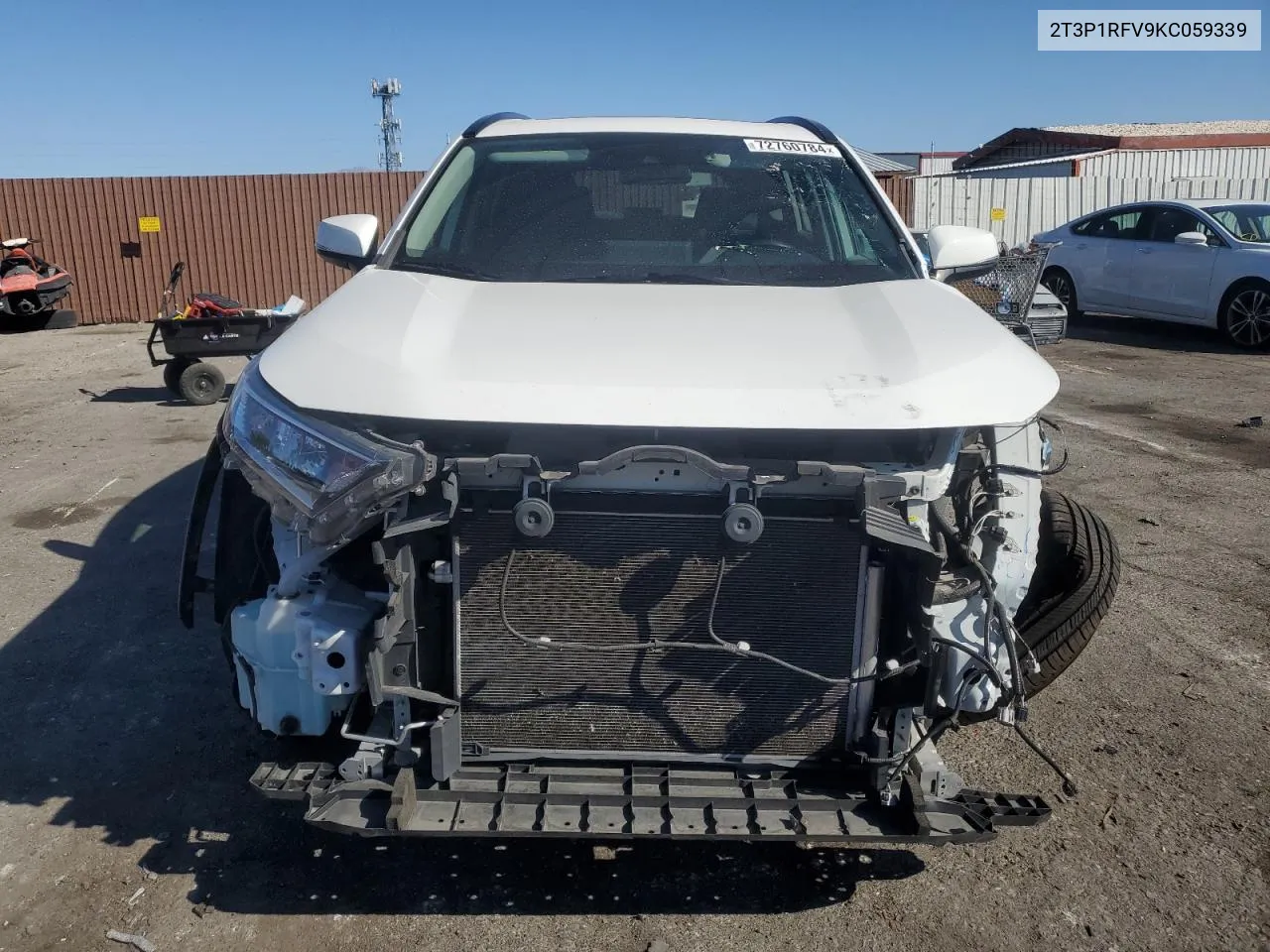 2T3P1RFV9KC059339 2019 Toyota Rav4 Xle