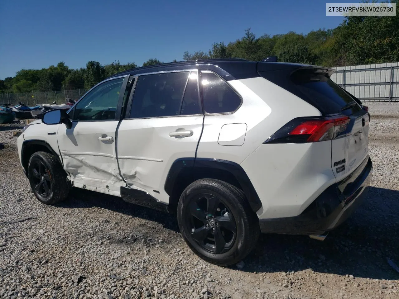 2019 Toyota Rav4 Xse VIN: 2T3EWRFV8KW026730 Lot: 73054464