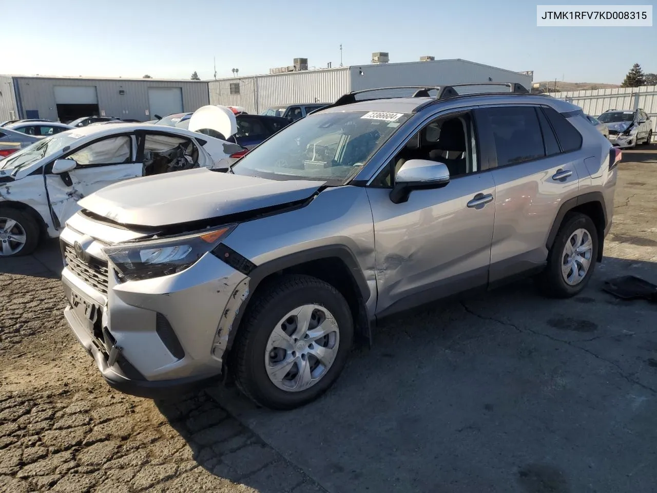 JTMK1RFV7KD008315 2019 Toyota Rav4 Le