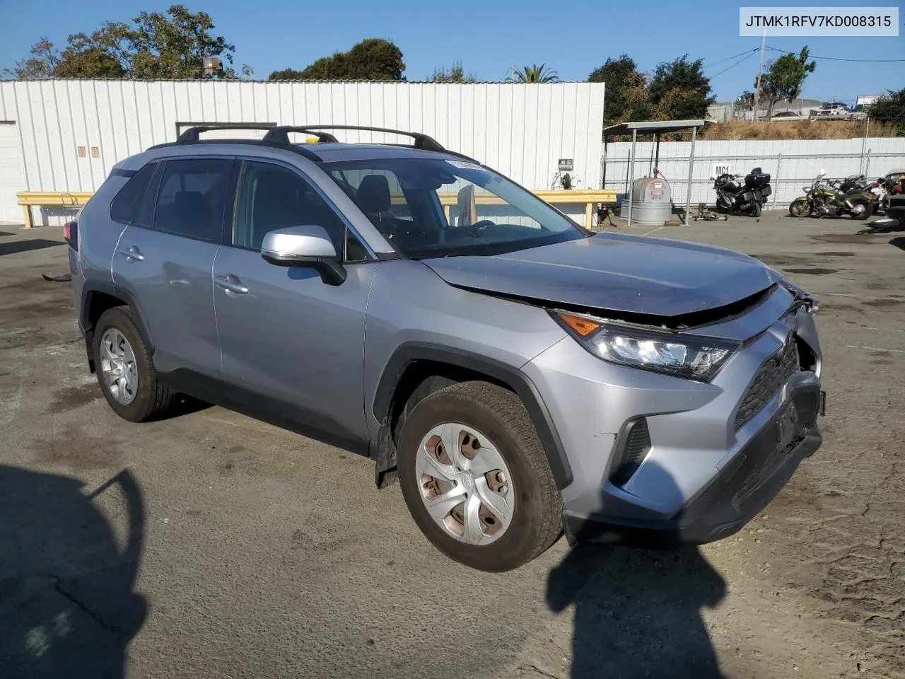 2019 Toyota Rav4 Le VIN: JTMK1RFV7KD008315 Lot: 73366604