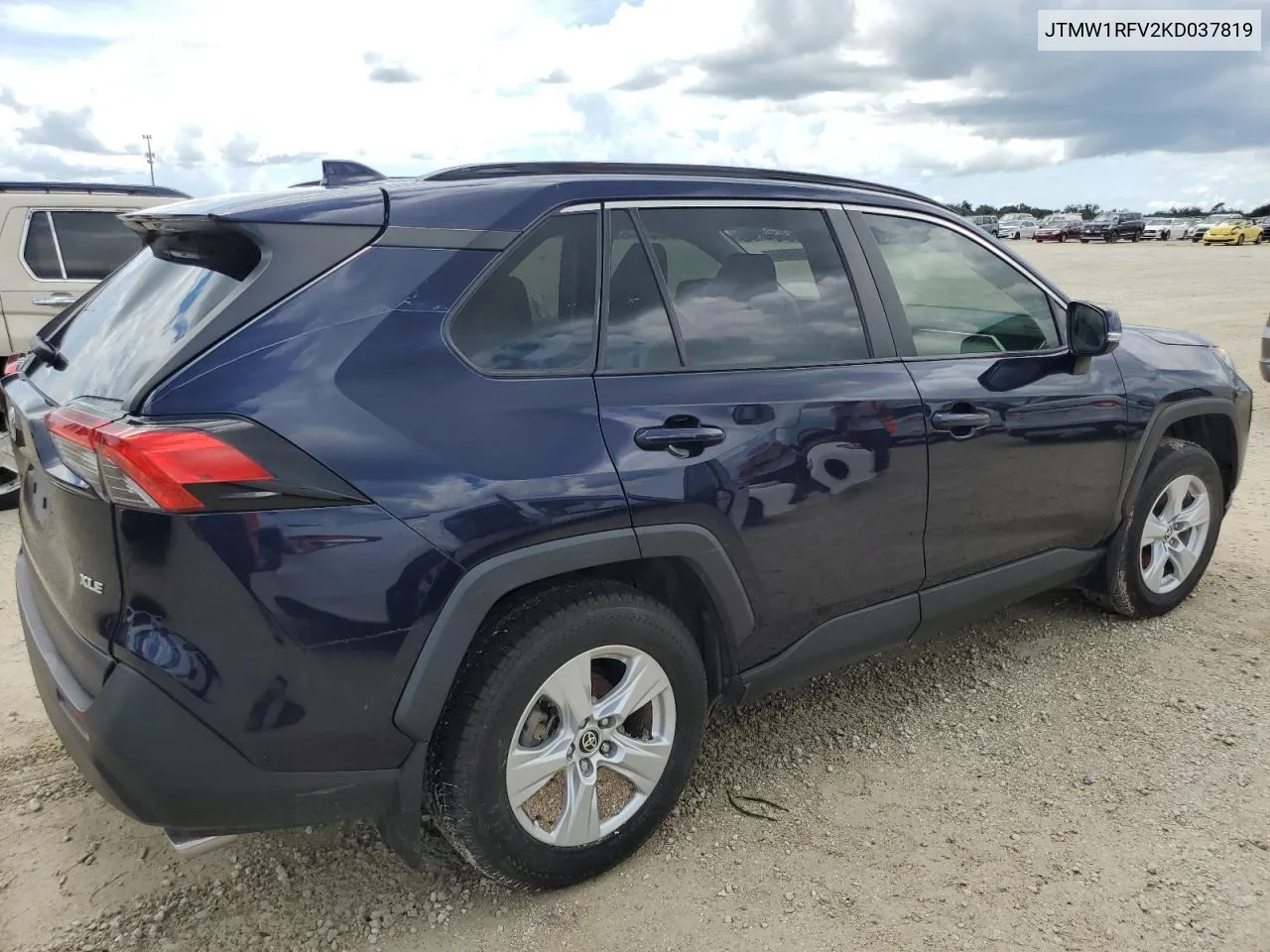 JTMW1RFV2KD037819 2019 Toyota Rav4 Xle