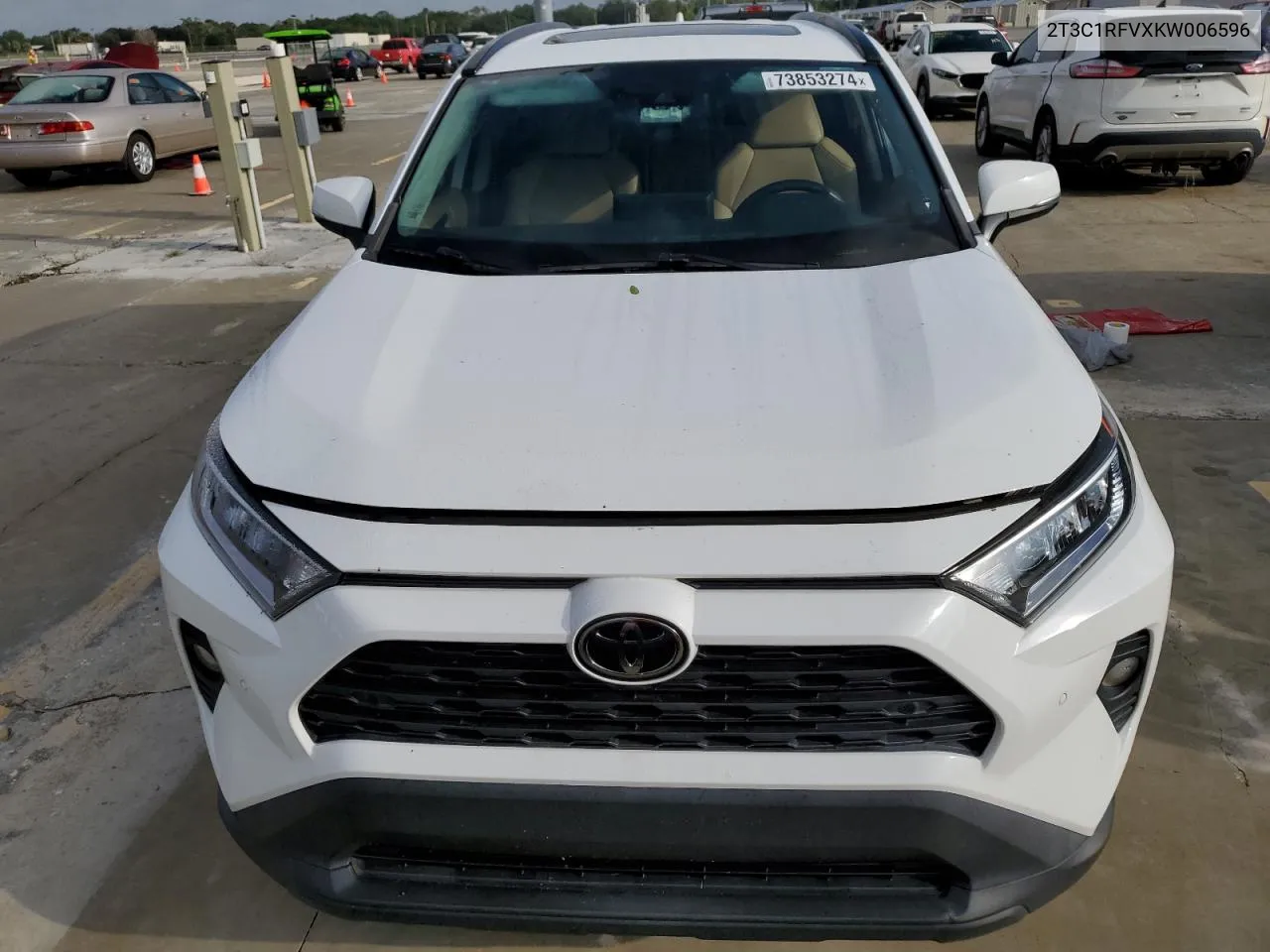 2019 Toyota Rav4 Xle Premium VIN: 2T3C1RFVXKW006596 Lot: 73853274