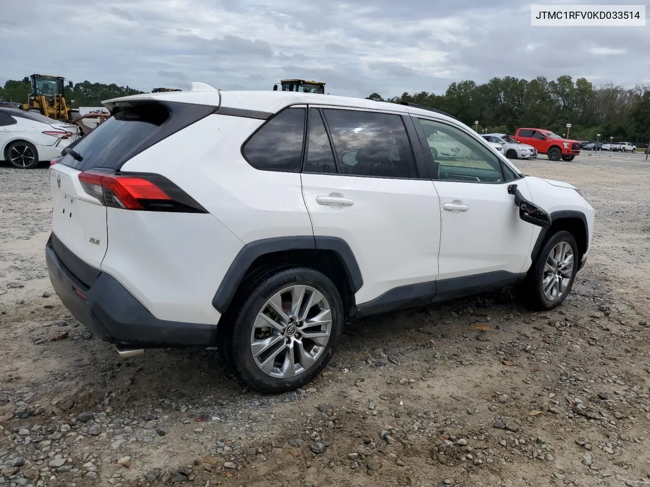 2019 Toyota Rav4 Xle Premium VIN: JTMC1RFV0KD033514 Lot: 74543724