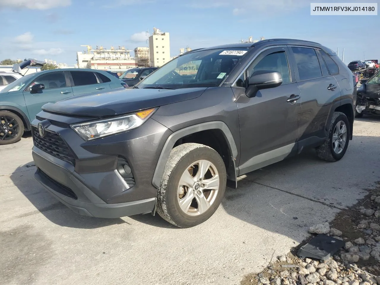 2019 Toyota Rav4 Xle VIN: JTMW1RFV3KJ014180 Lot: 75167794