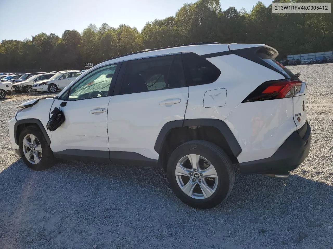 2019 Toyota Rav4 Xle VIN: 2T3W1RFV4KC005412 Lot: 75626894