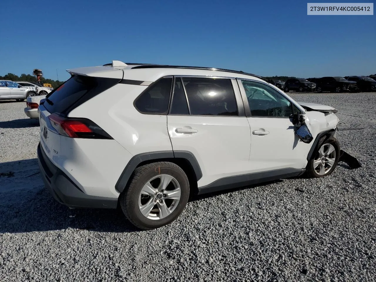 2019 Toyota Rav4 Xle VIN: 2T3W1RFV4KC005412 Lot: 75626894