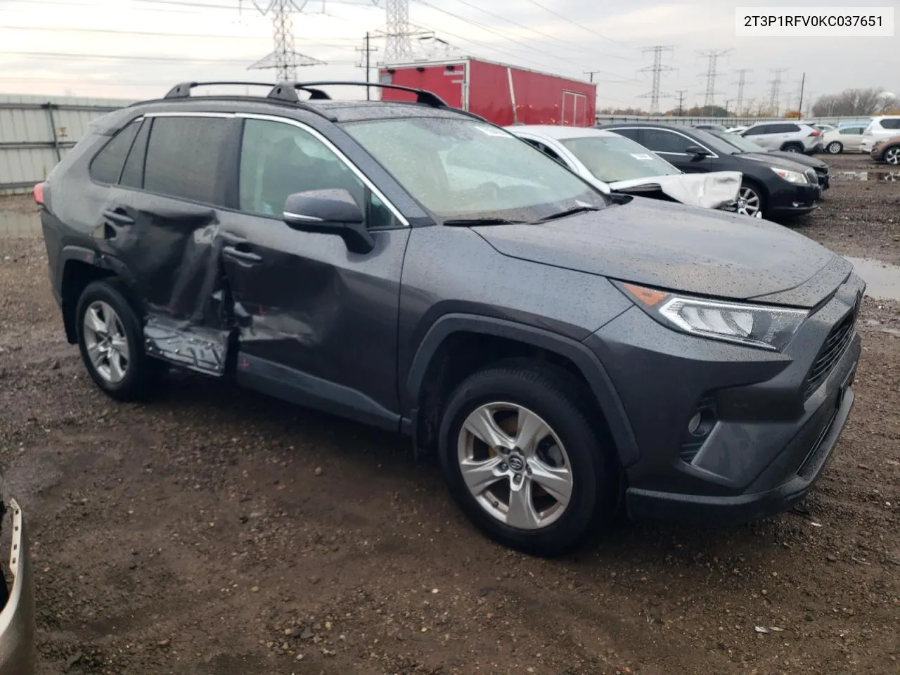 2T3P1RFV0KC037651 2019 Toyota Rav4 Xle