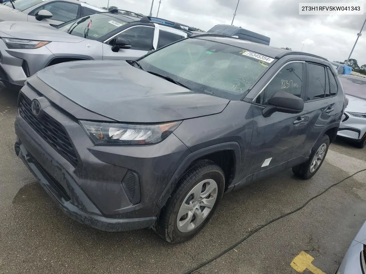 2019 Toyota Rav4 Le VIN: 2T3H1RFV5KW041343 Lot: 76345354