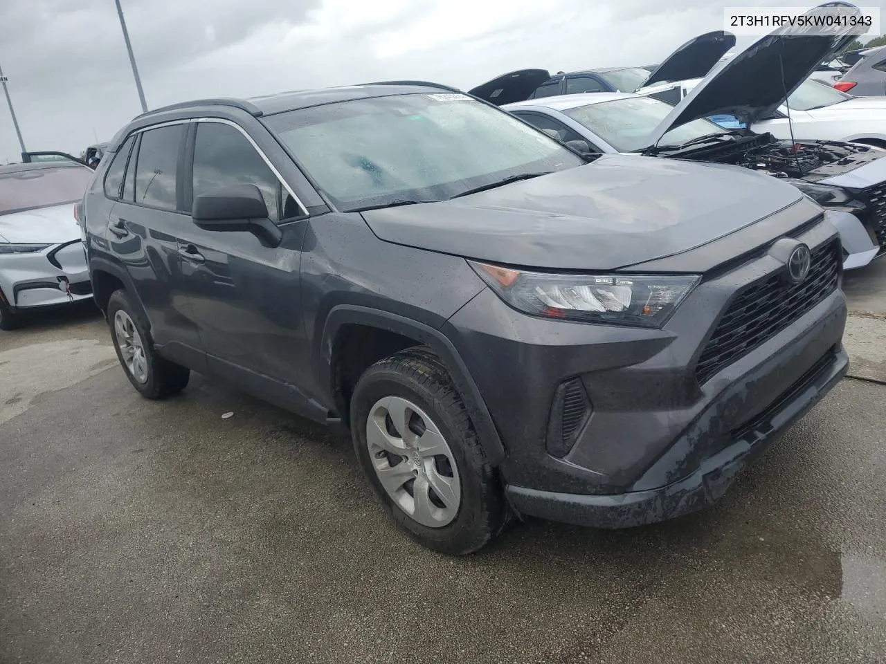 2019 Toyota Rav4 Le VIN: 2T3H1RFV5KW041343 Lot: 76345354