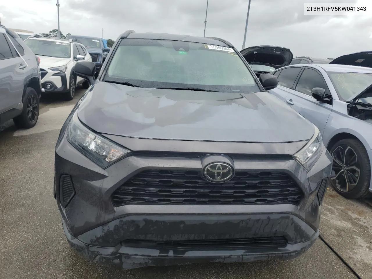 2019 Toyota Rav4 Le VIN: 2T3H1RFV5KW041343 Lot: 76345354