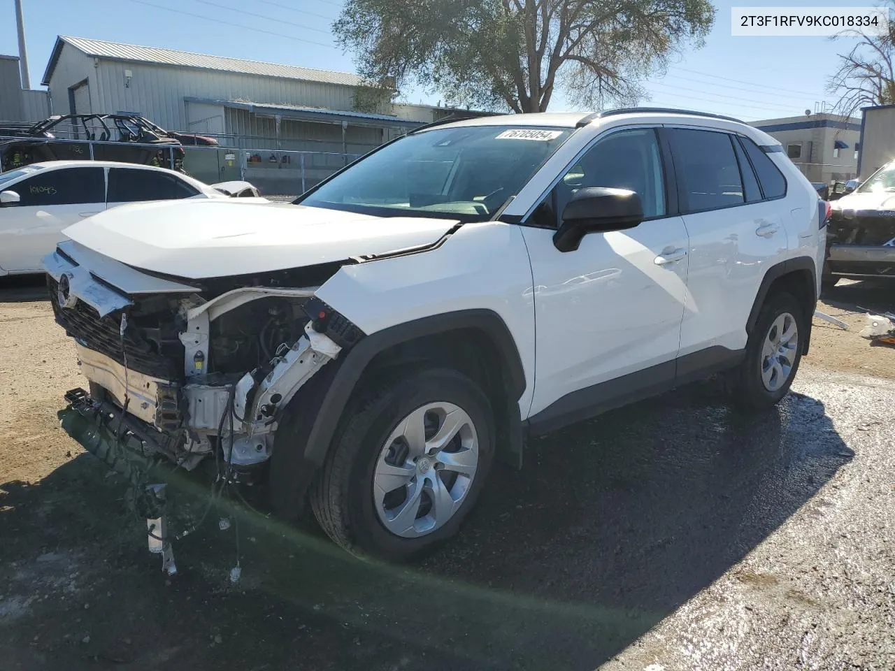 2019 Toyota Rav4 Le VIN: 2T3F1RFV9KC018334 Lot: 76705054