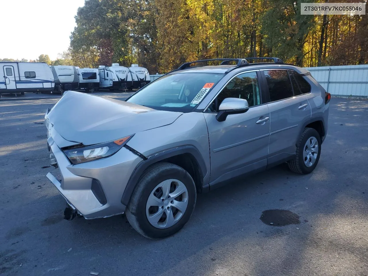 2T3G1RFV7KC055046 2019 Toyota Rav4 Le