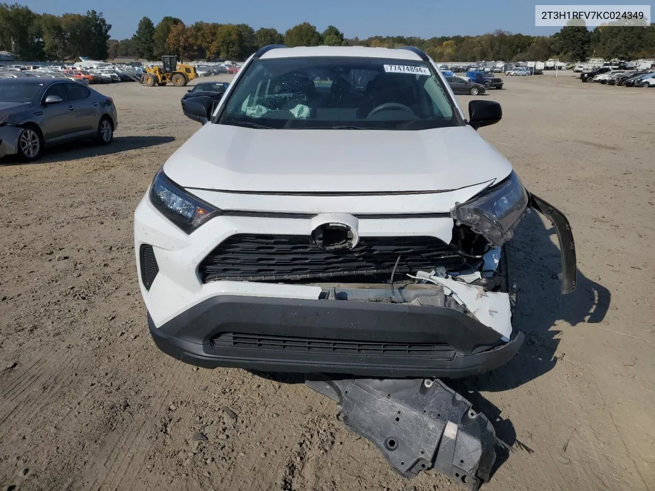 2019 Toyota Rav4 Le VIN: 2T3H1RFV7KC024349 Lot: 77474894