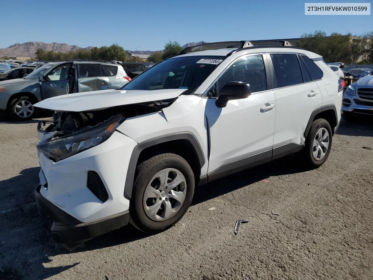 2019 Toyota Rav4 Le VIN: 2T3H1RFV6KW010599 Lot: 77777354