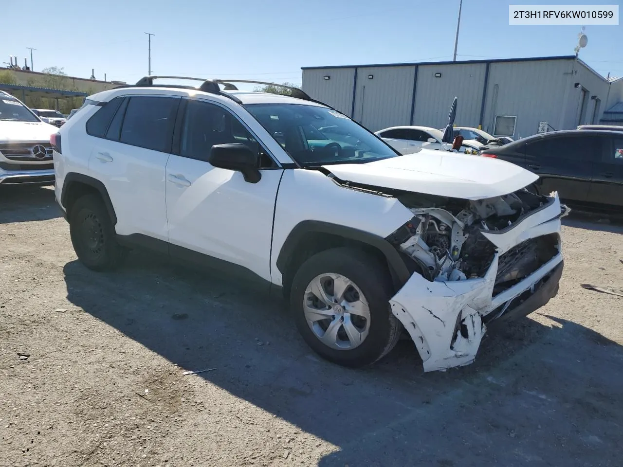 2019 Toyota Rav4 Le VIN: 2T3H1RFV6KW010599 Lot: 77777354