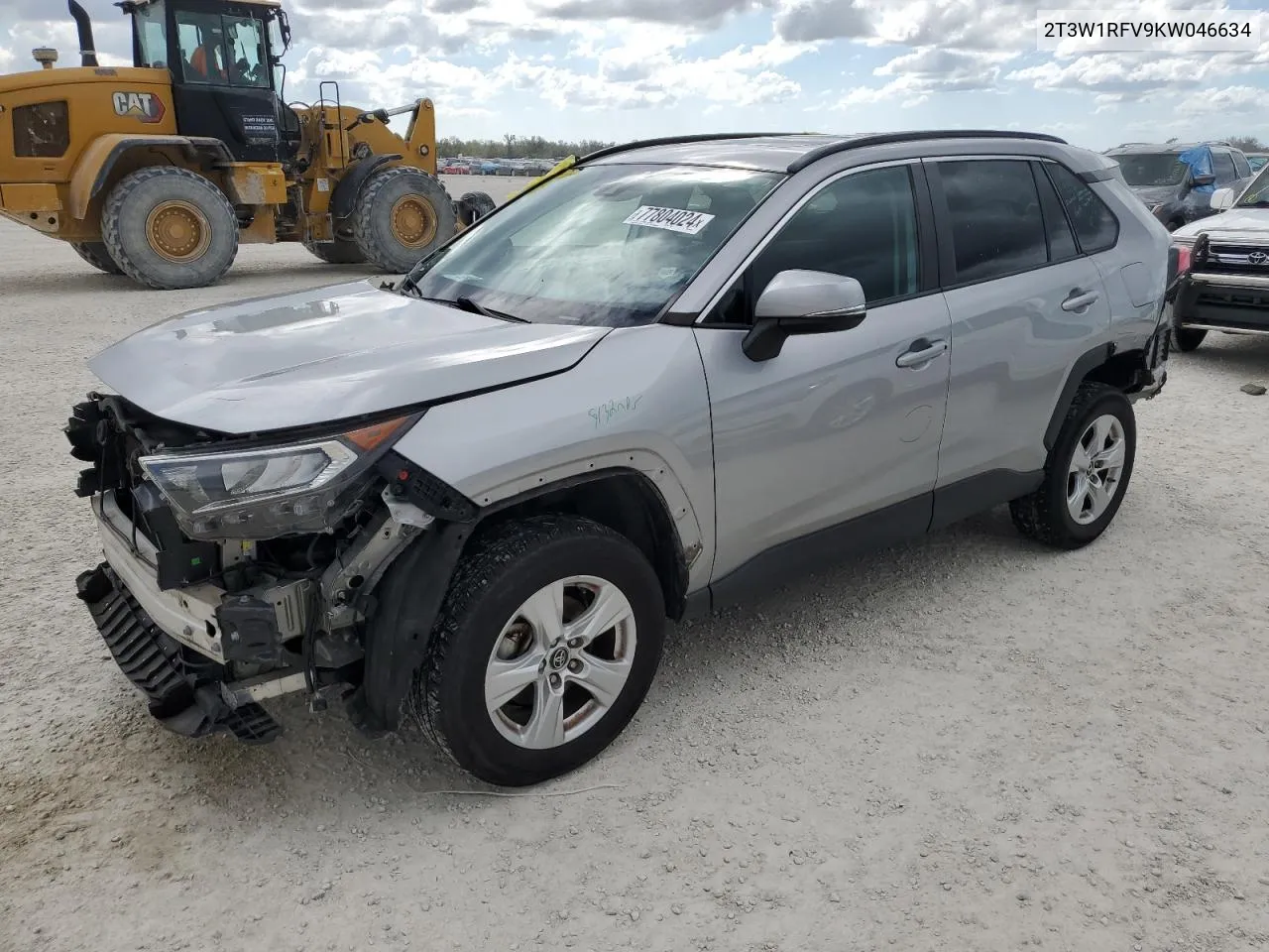 2019 Toyota Rav4 Xle VIN: 2T3W1RFV9KW046634 Lot: 77804024