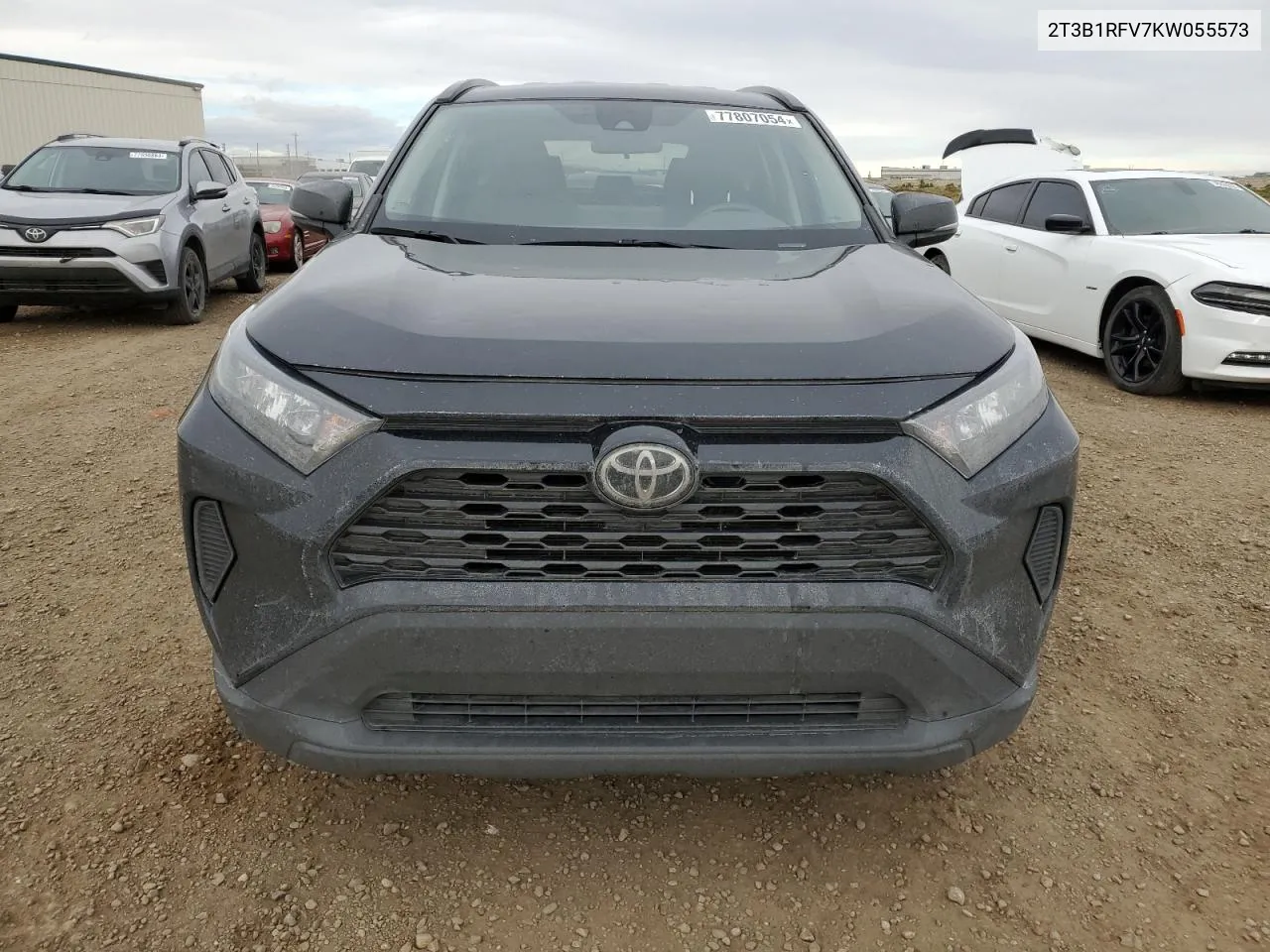 2019 Toyota Rav4 Le VIN: 2T3B1RFV7KW055573 Lot: 77807054