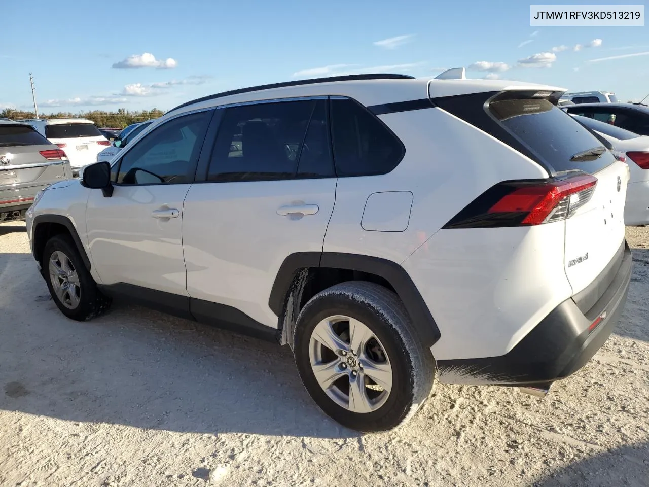 JTMW1RFV3KD513219 2019 Toyota Rav4 Xle