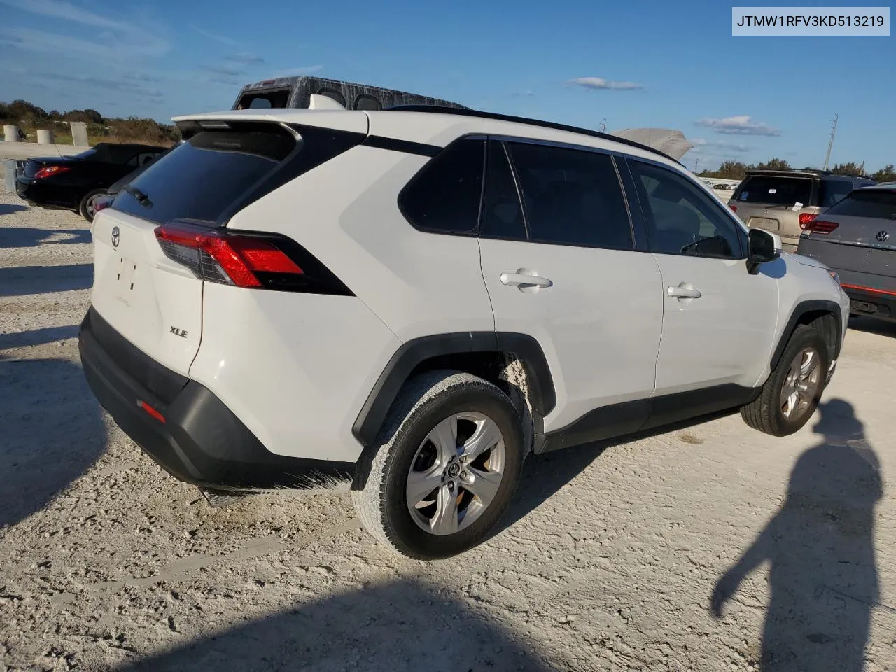 2019 Toyota Rav4 Xle VIN: JTMW1RFV3KD513219 Lot: 77946694