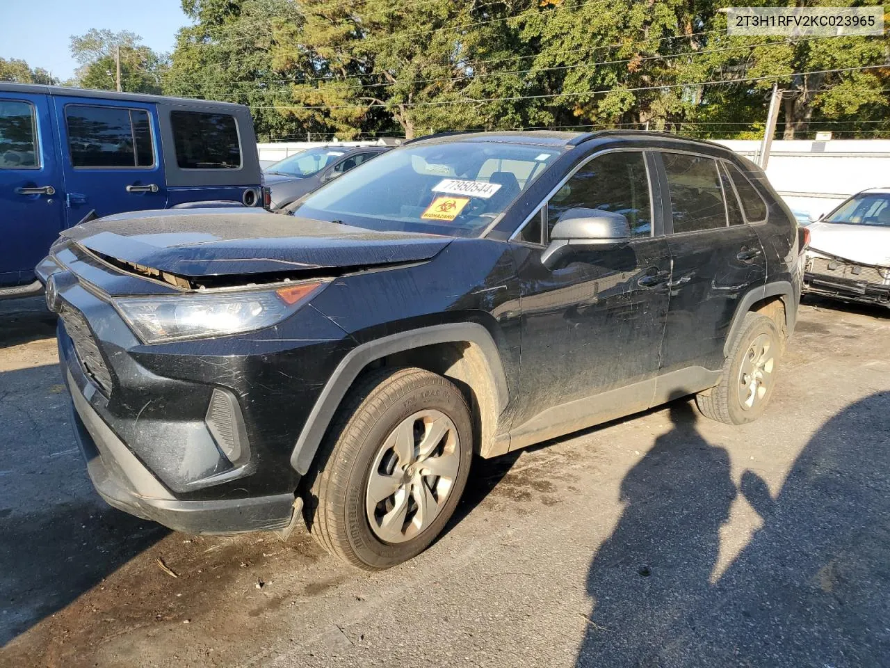 2019 Toyota Rav4 Le VIN: 2T3H1RFV2KC023965 Lot: 77950544