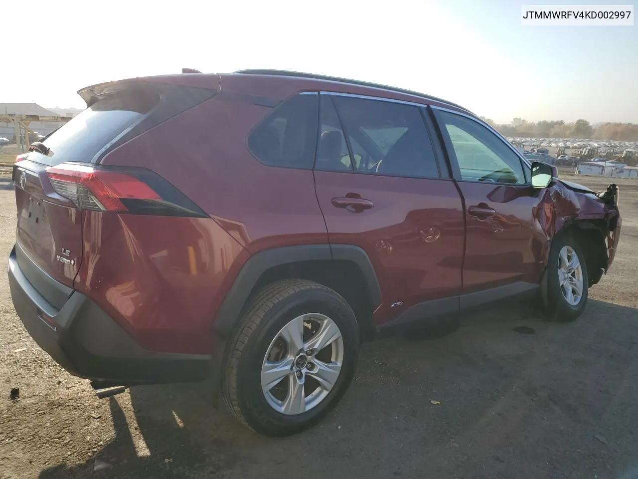 2019 Toyota Rav4 Le VIN: JTMMWRFV4KD002997 Lot: 77993694