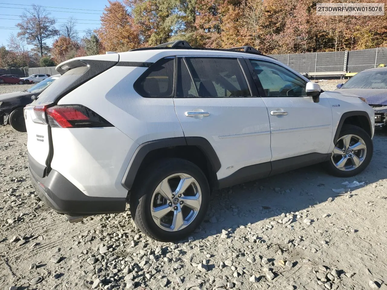 2019 Toyota Rav4 Limited VIN: 2T3DWRFV3KW015078 Lot: 78210334