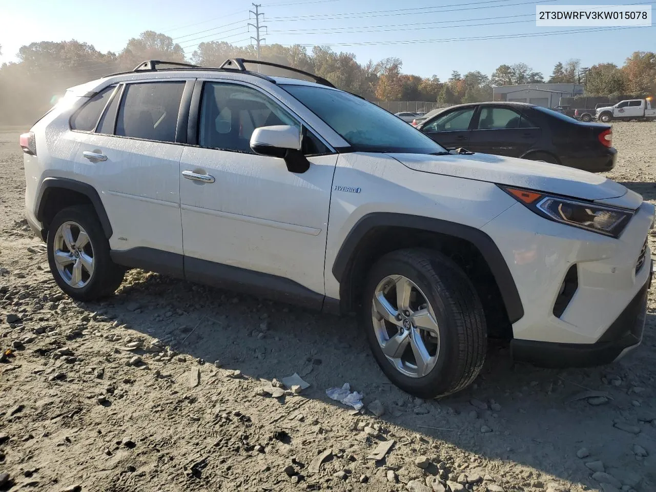 2019 Toyota Rav4 Limited VIN: 2T3DWRFV3KW015078 Lot: 78210334