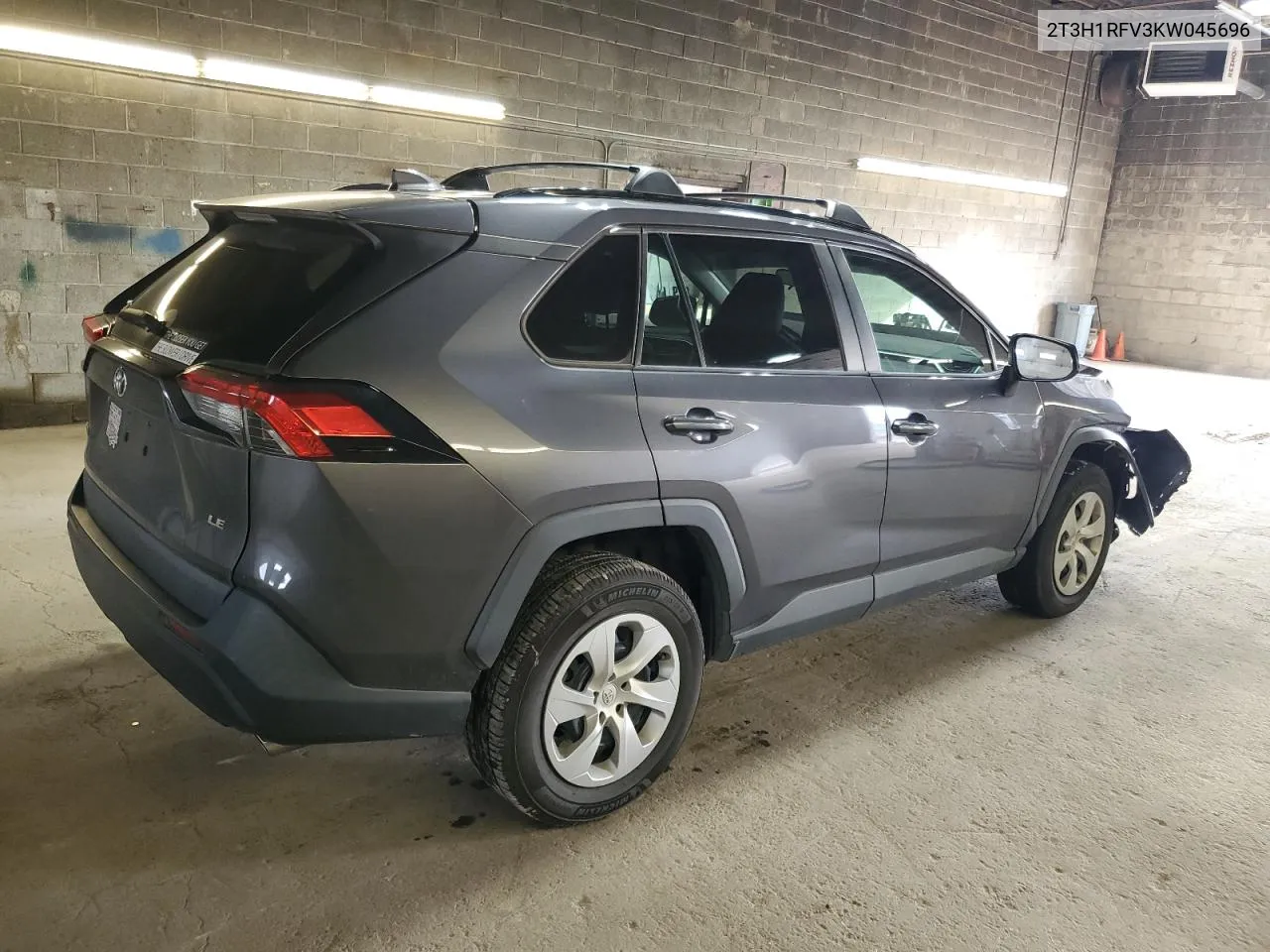 2019 Toyota Rav4 Le VIN: 2T3H1RFV3KW045696 Lot: 78276864