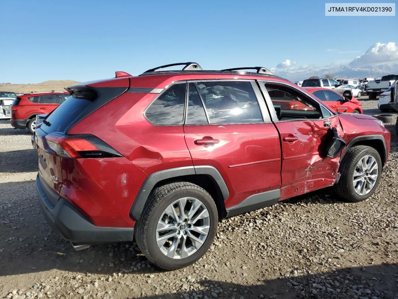 2019 Toyota Rav4 Xle Premium VIN: JTMA1RFV4KD021390 Lot: 78446754