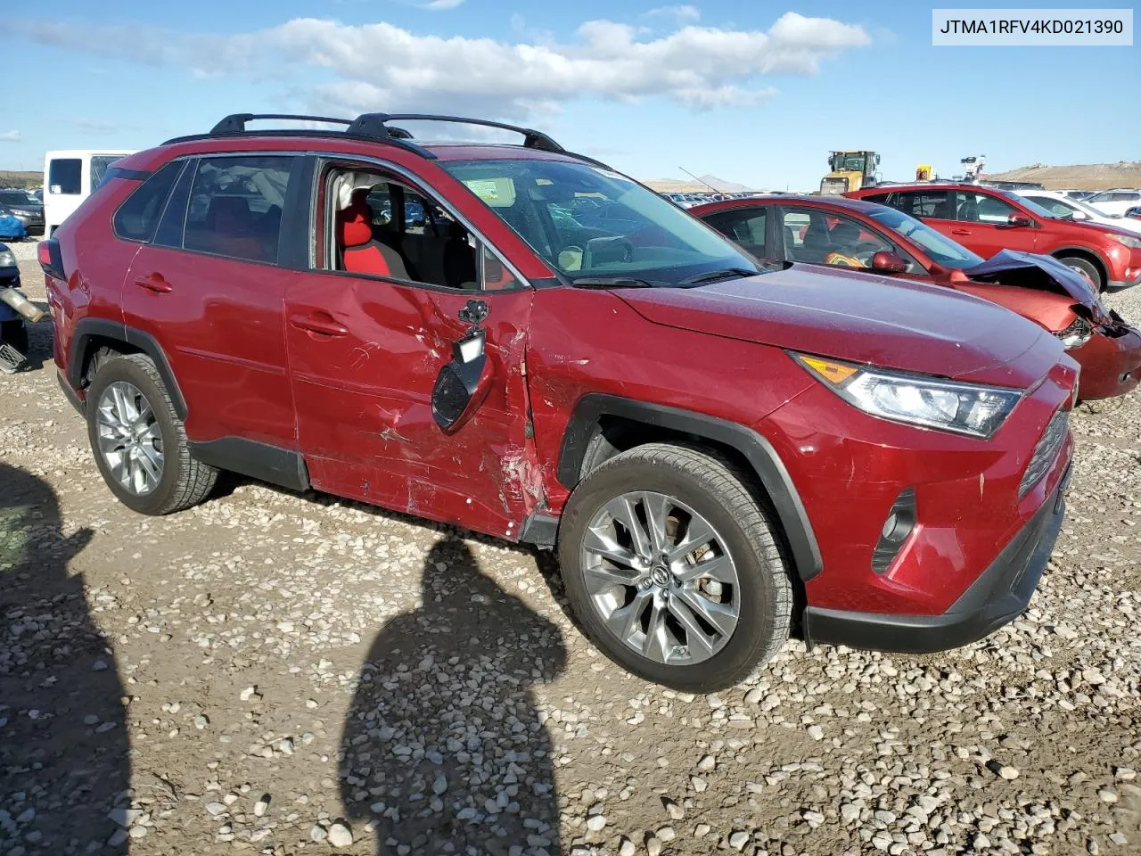 2019 Toyota Rav4 Xle Premium VIN: JTMA1RFV4KD021390 Lot: 78446754