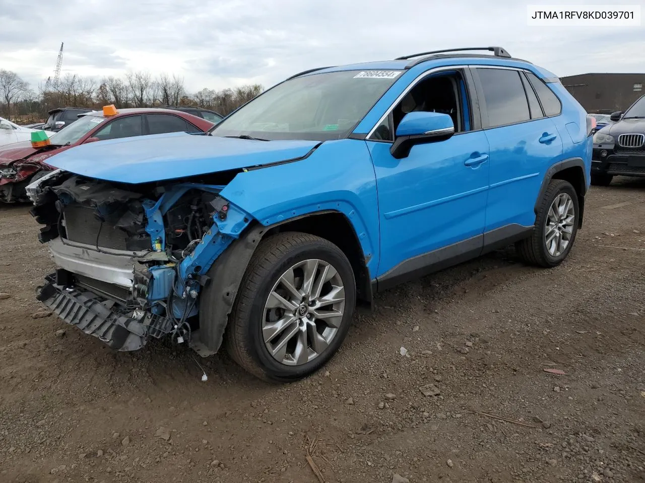 2019 Toyota Rav4 Xle Premium VIN: JTMA1RFV8KD039701 Lot: 78604554