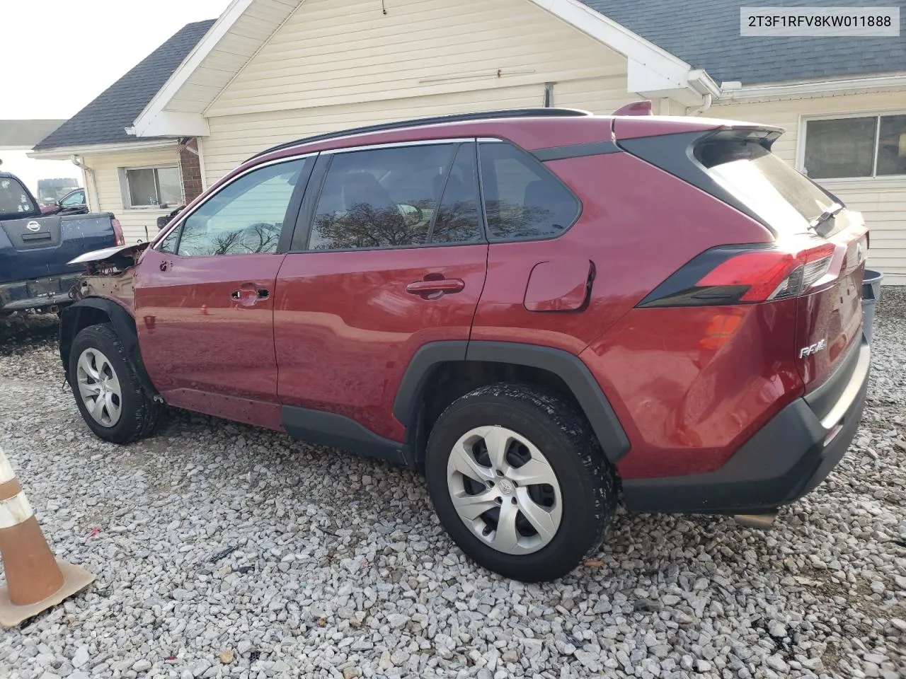 2019 Toyota Rav4 Le VIN: 2T3F1RFV8KW011888 Lot: 78631434