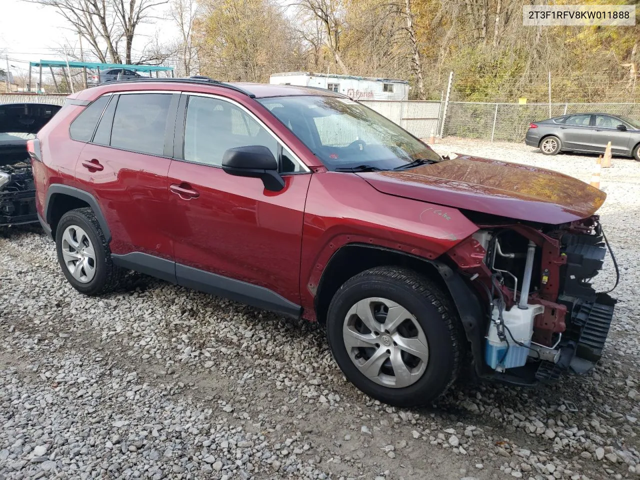 2019 Toyota Rav4 Le VIN: 2T3F1RFV8KW011888 Lot: 78631434