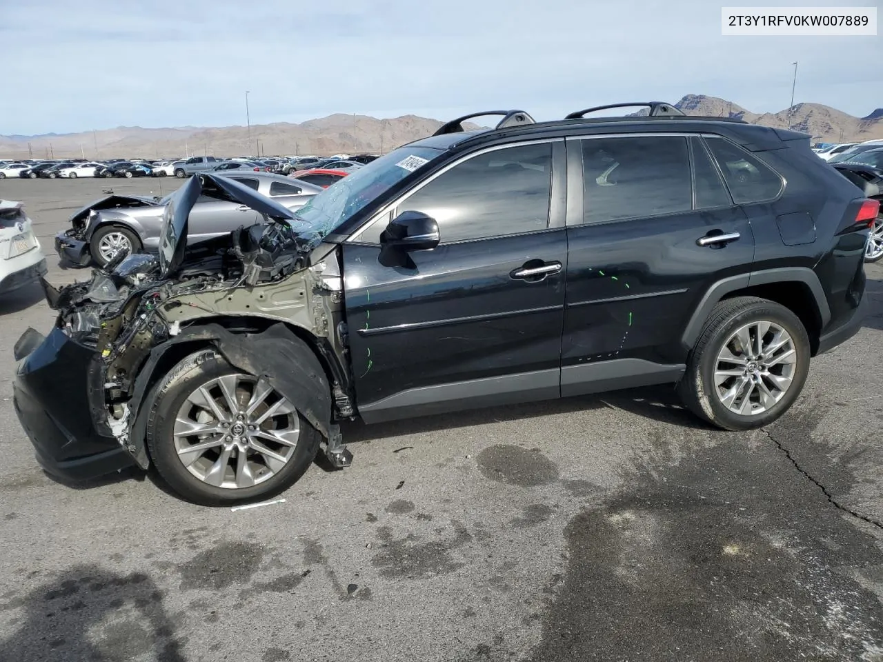 2019 Toyota Rav4 Limited VIN: 2T3Y1RFV0KW007889 Lot: 78749454