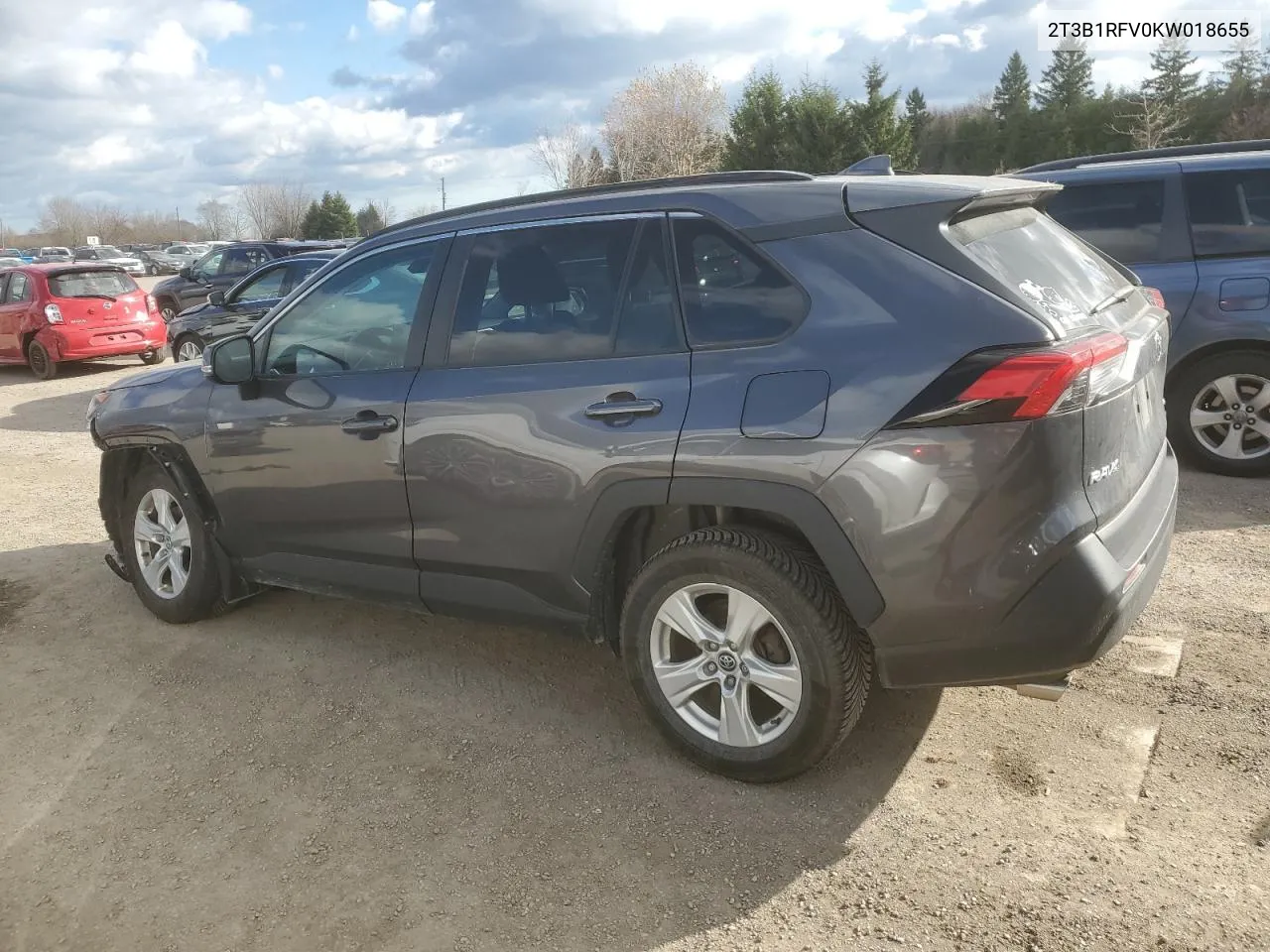 2019 Toyota Rav4 Le VIN: 2T3B1RFV0KW018655 Lot: 78929764