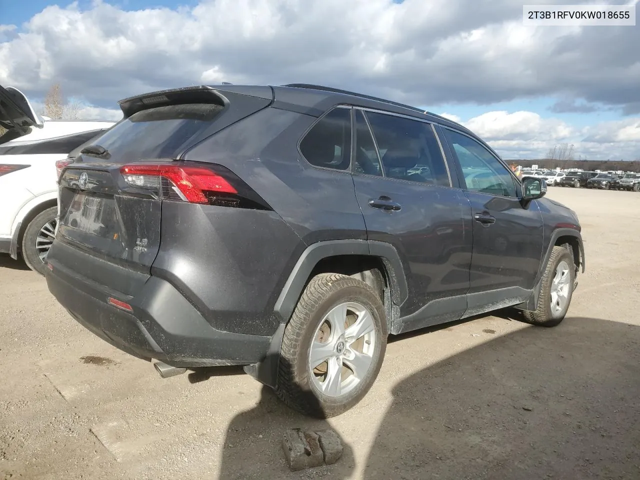 2019 Toyota Rav4 Le VIN: 2T3B1RFV0KW018655 Lot: 78929764